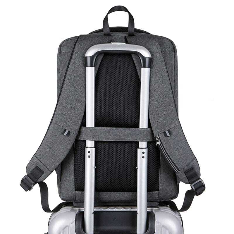 Mochila Executiva Romenzi RZ067 - Notebook 15`, Impermeável, Porta USB e Trava TSA