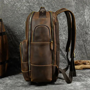 Mochila Executiva em Couro Romenzi Retrô RZ071