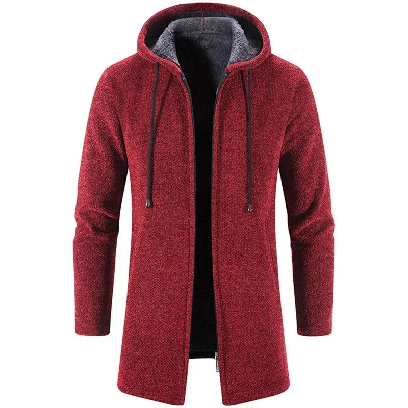 Casaco Masculino Longo com Capuz