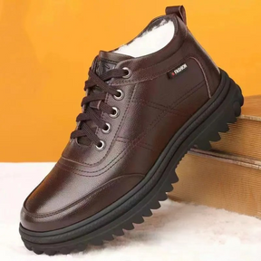Bota Masculina de Couro Acolchoada