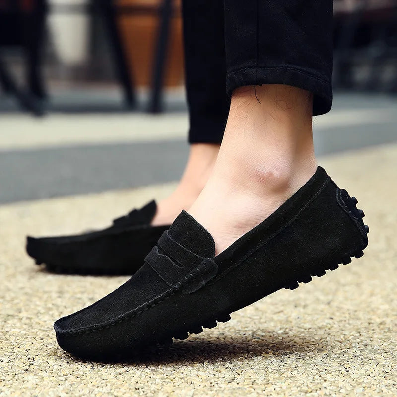 Mocassim Masculino de Camurça