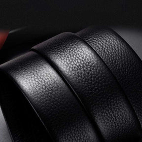 Cinto Masculino de Couro com Fivela Automática