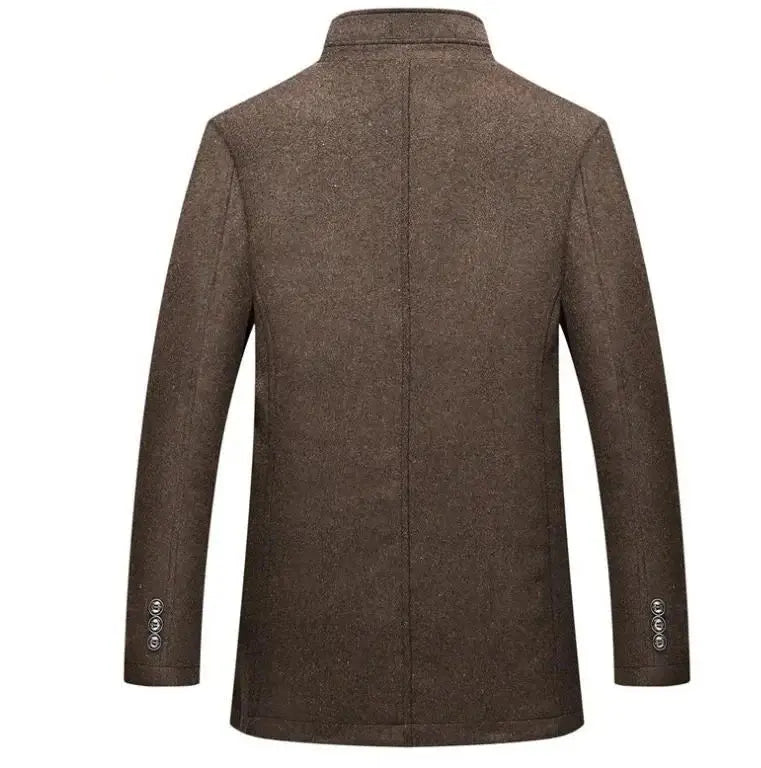 Casaco Trench Coat Masculino de Lã Grife