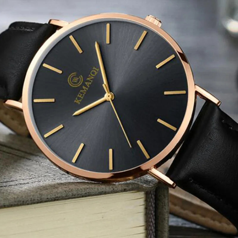 Relógio Masculino Ultra Fino de Luxo - Elegância e Estilo