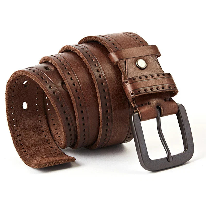 Cinto Masculino de Couro Romenzi Vintage Royal RZ468