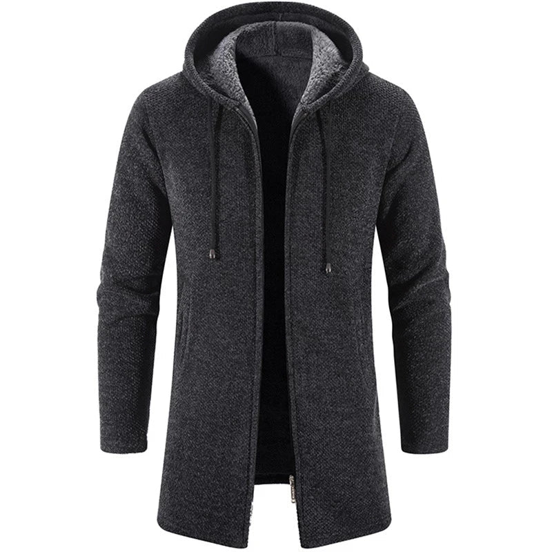 Casaco Masculino Longo com Capuz