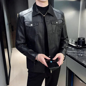 Jaqueta Masculina de Couro