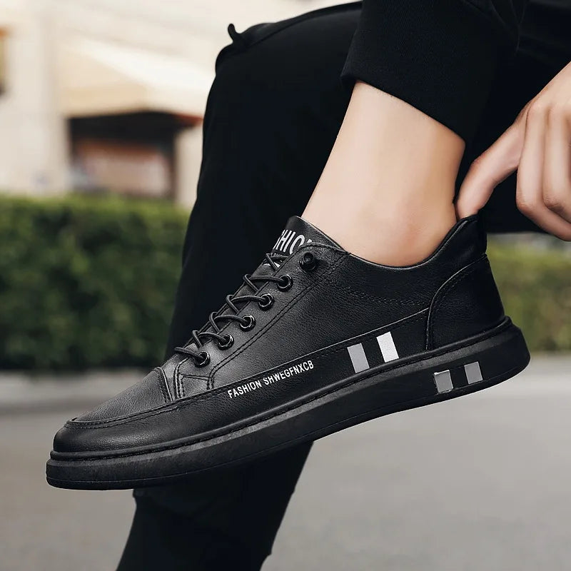Tênis Masculino de Couro Fashion Romenzi RZ331
