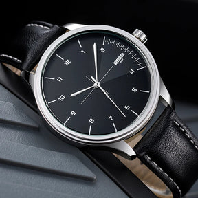 Relógio Masculino de Couro Yazole - Elegância e Estilo