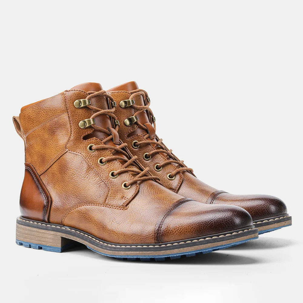 Bota Masculina de Couro Romenzi RZ284