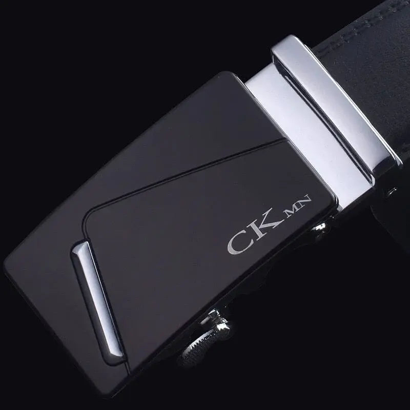 Cinto de Couro Masculino de Fivela Automática CKMN