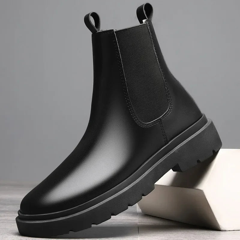 Bota Masculina Chelsea de Couro