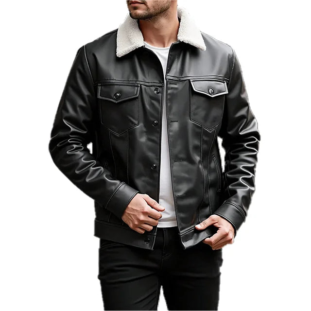 Jaqueta de Couro Masculina