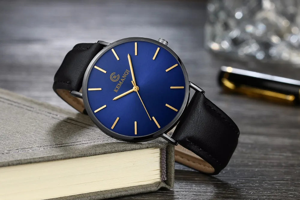 Relógio Masculino Ultra Fino de Luxo - Elegância e Estilo