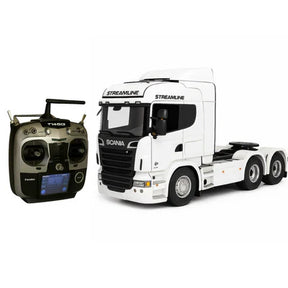 SCANIA S540 6X4 RC MINIATURA REALISTA • CONTROLE REMOTO + CARRETA BRINDE