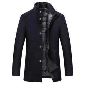 Casaco Trench Coat Masculino de Lã Grife