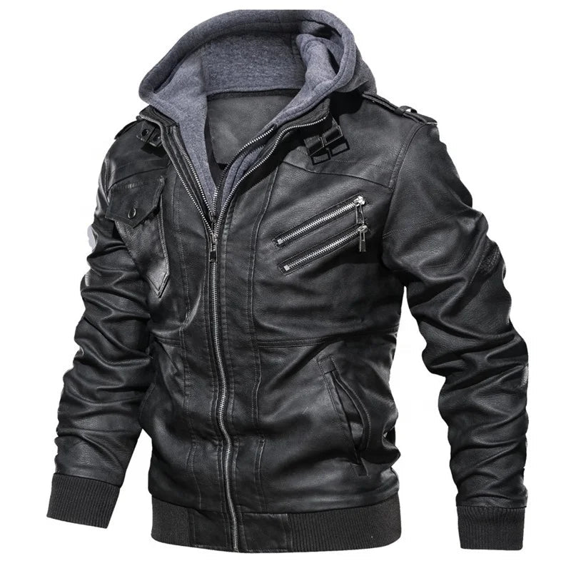 Jaqueta Masculina de Couro Original Romenzi RZ125