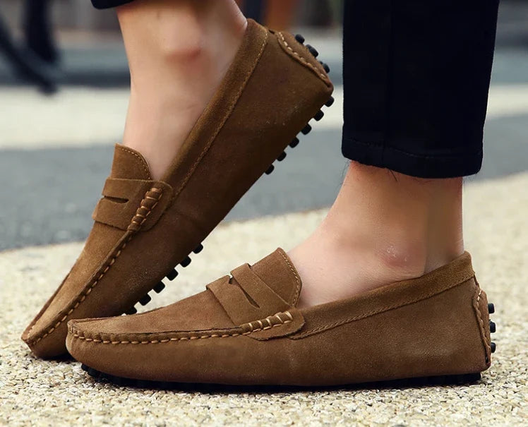 Mocassim Masculino de Camurça Romenzi RZ305