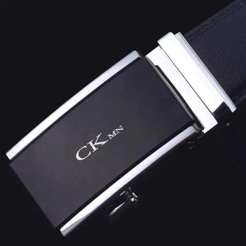 Cinto de Couro Masculino de Fivela Automática CKMN