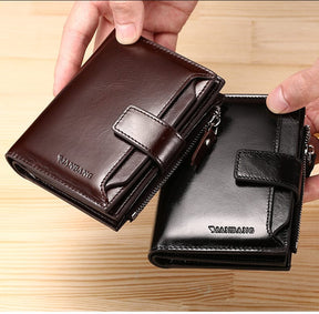 Carteira Masculina de Couro Manbag Romenzi RZ478