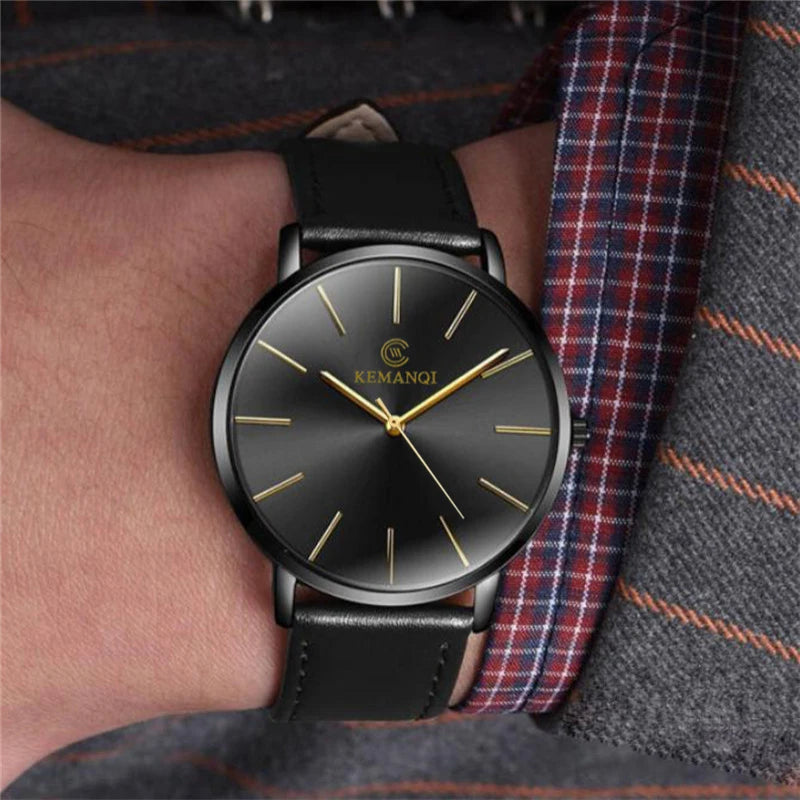 Relógio Masculino Ultra Fino de Luxo - Elegância e Estilo