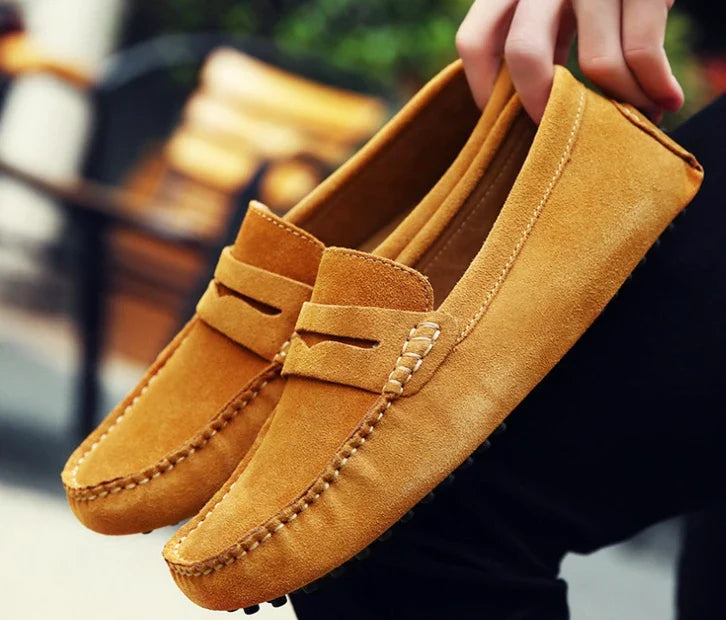 Mocassim Masculino de Camurça