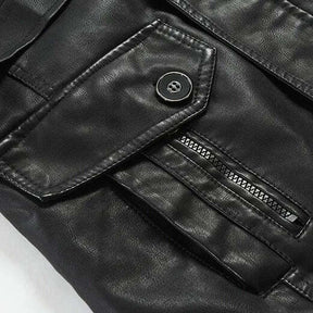 Jaqueta Longa de Couro Masculina