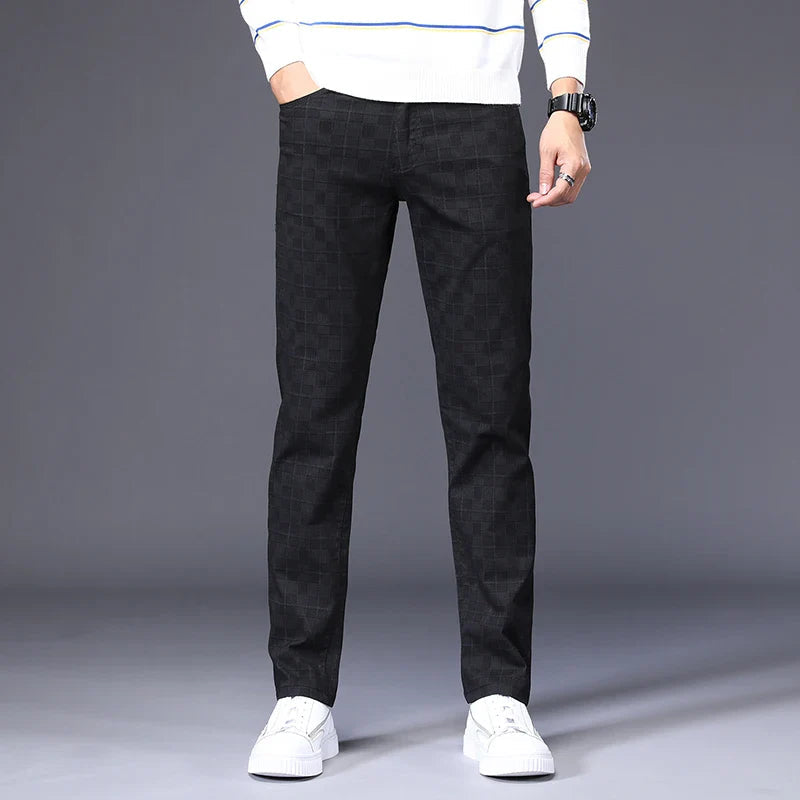 Calça Casual Masculina Xadrez