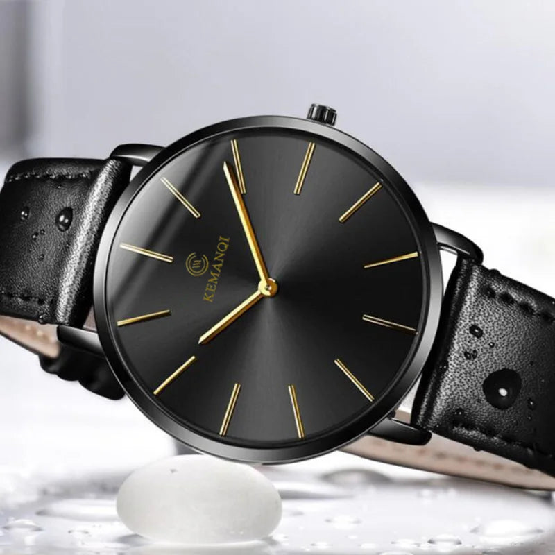 Relógio Masculino Ultra Fino de Luxo - Elegância e Estilo