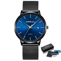 Relógio Masculino Ultra Fino CRRJU à Prova D'Água