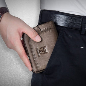 Carteira Masculina de Couro Kalel Romenzi RZ477