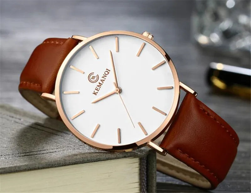 Relógio Masculino Ultra Fino de Luxo - Elegância e Estilo
