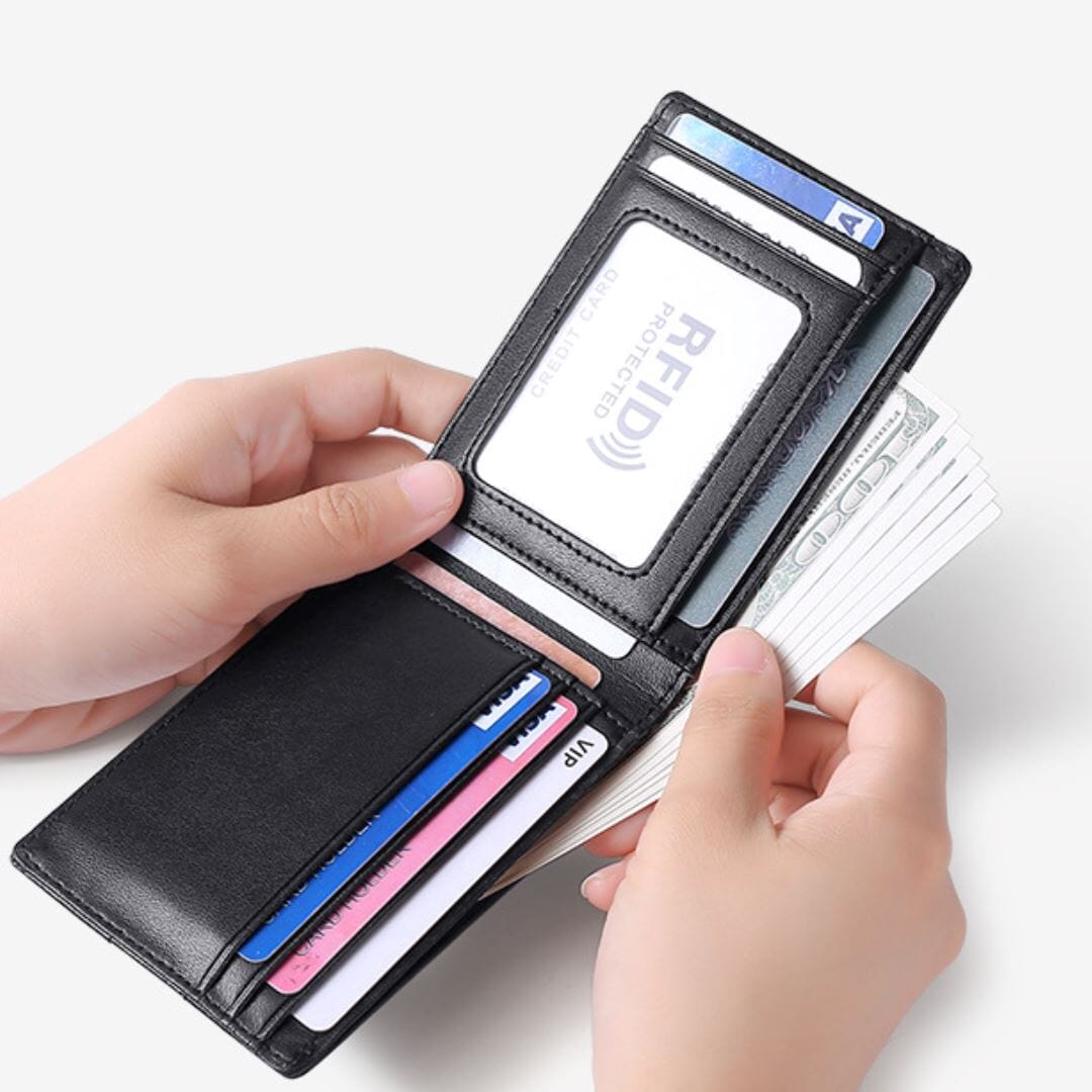 Carteira Slim de Couro Romenzi RZ481