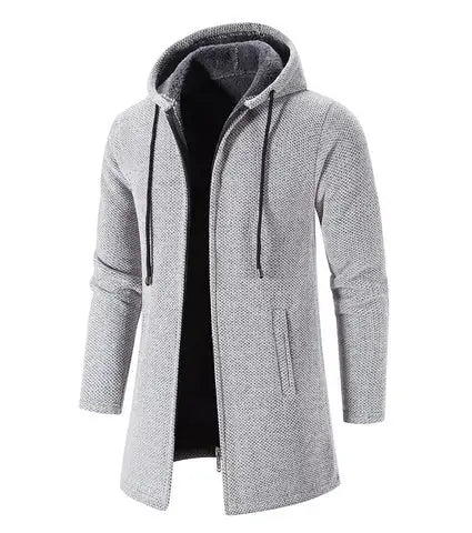 Casaco Masculino Longo com Capuz