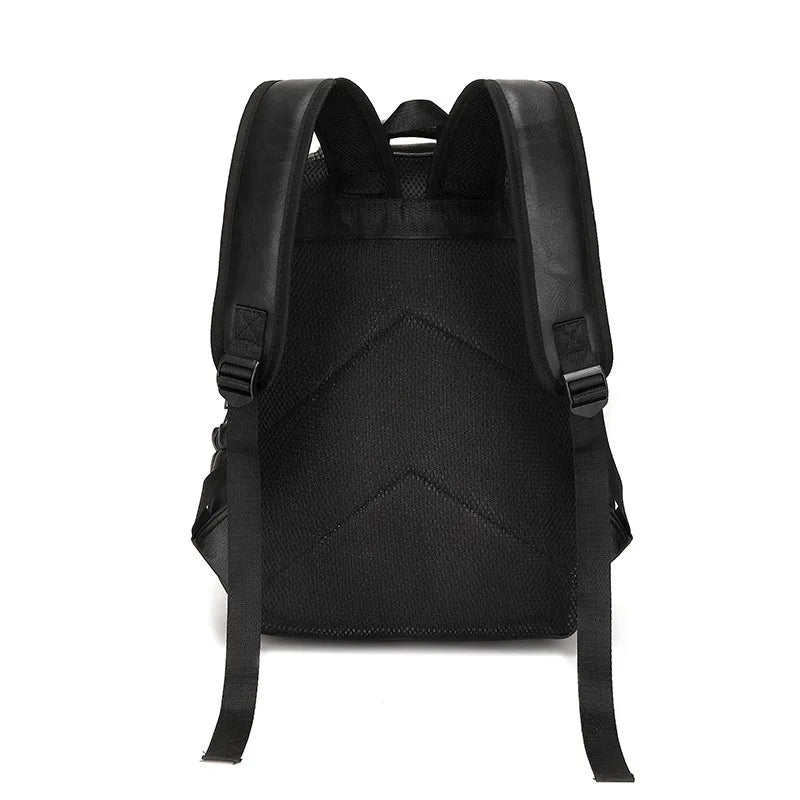 Mochila de Couro Masculina Romenzi RZ072 - Resistente à Água, com USB e Antifurto