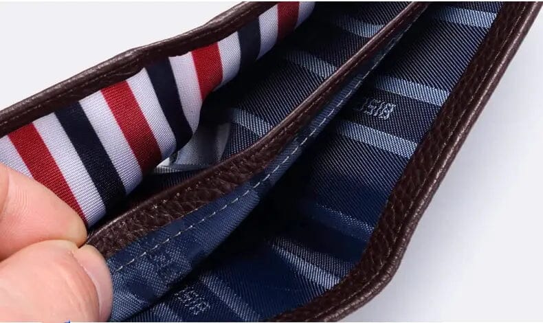 Carteira Masculina de Couro Bison