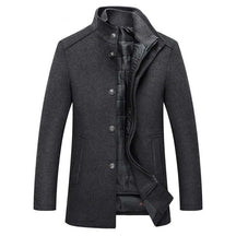 Casaco Trench Coat Masculino de Lã Grife