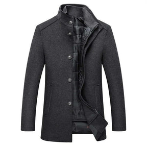 Casaco Trench Coat Masculino de Lã Grife