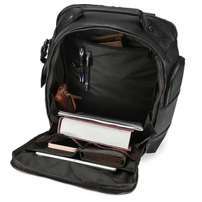Mochila Executiva em Couro Romenzi Retrô RZ071