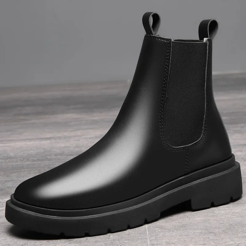 Bota Masculina Chelsea de Couro