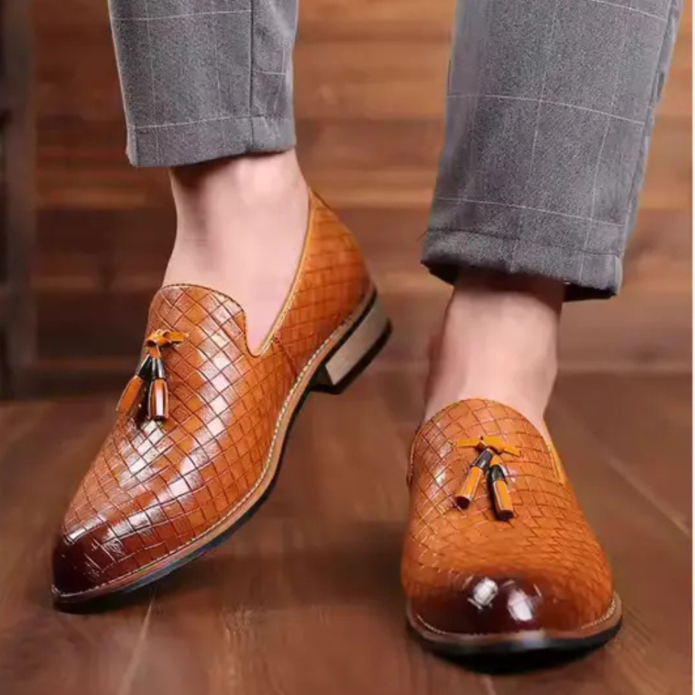 Mocassim Masculino de Couro Oxford