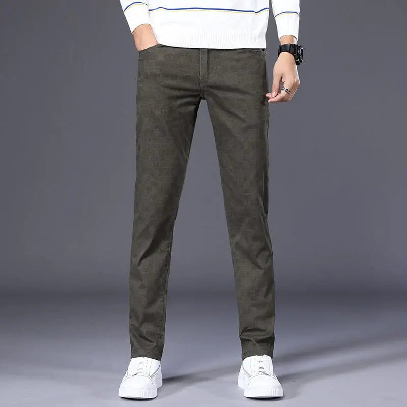 Calça Casual Masculina Xadrez