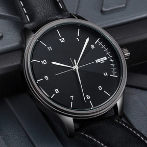 Relógio Masculino de Couro Yazole - Elegância e Estilo