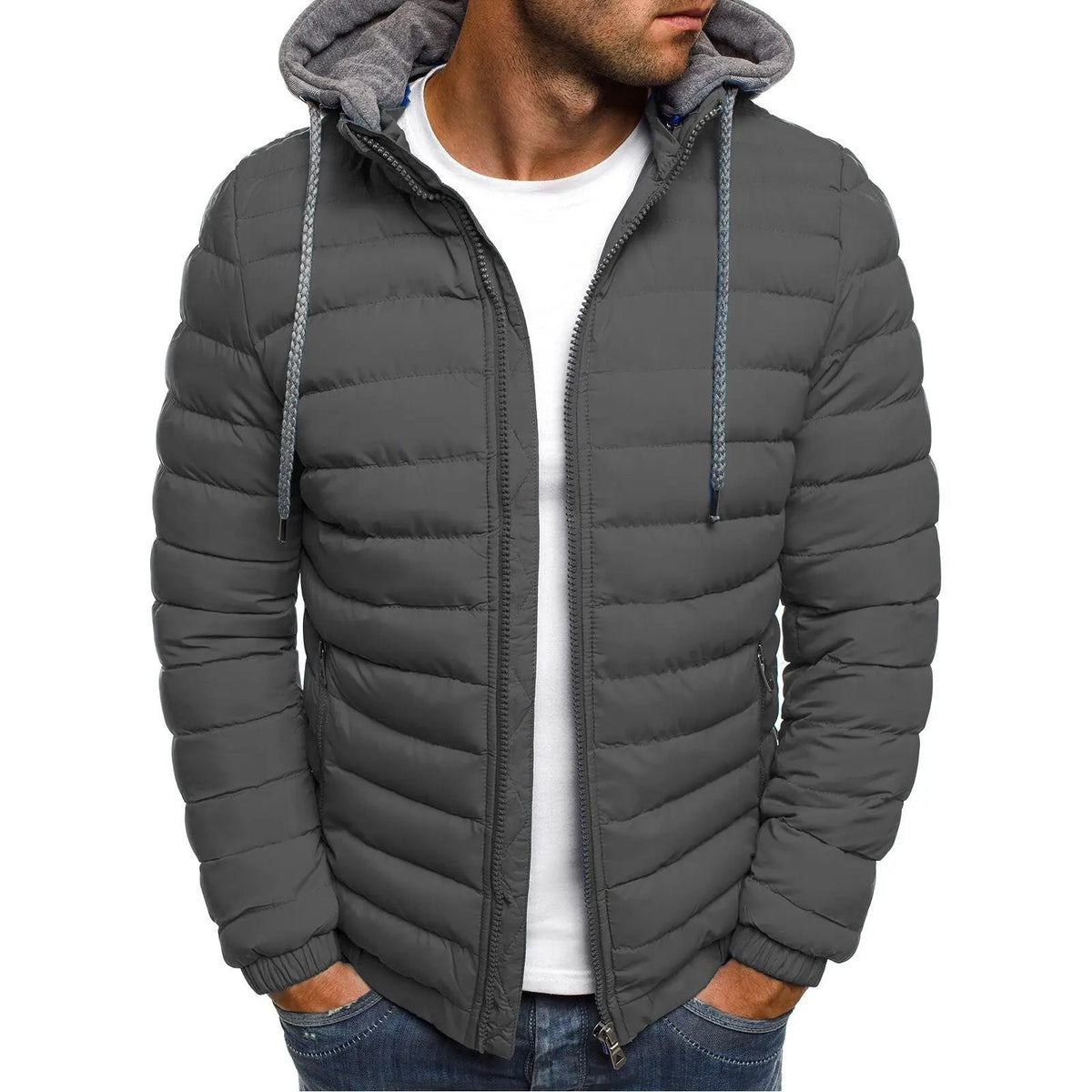 Jaqueta Masculina com Capuz
