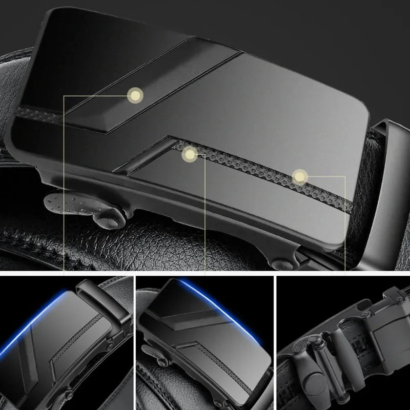 Cinto Masculino de Couro Luxury