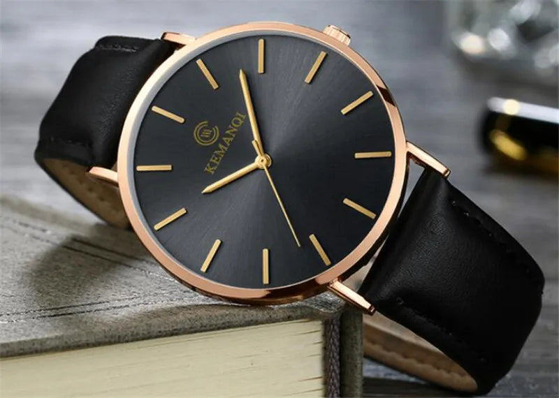 Relógio Masculino Ultra Fino de Luxo - Elegância e Estilo