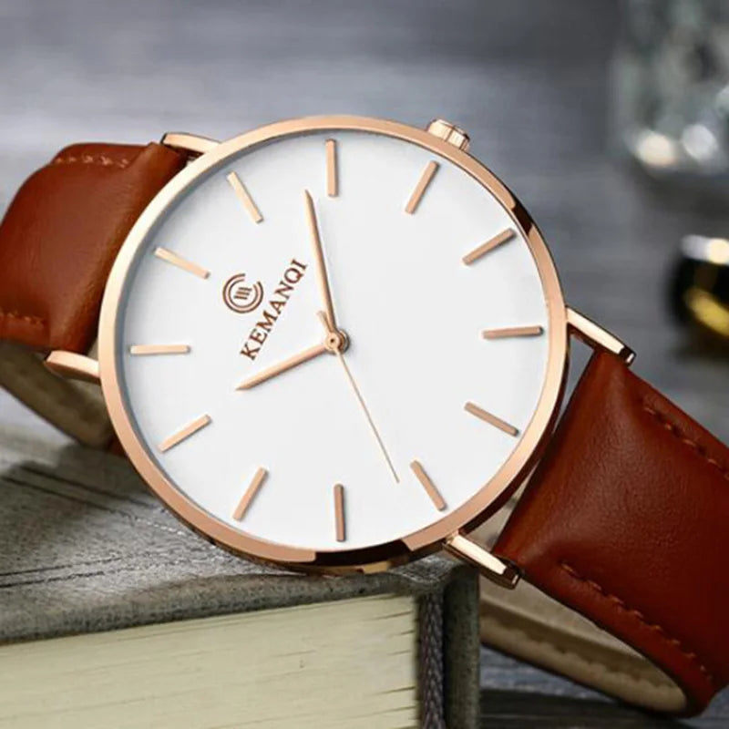 Relógio Masculino Ultra Fino de Luxo - Elegância e Estilo