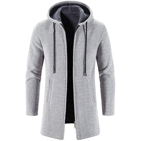 Casaco Masculino Longo com Capuz Romenzi RZ325