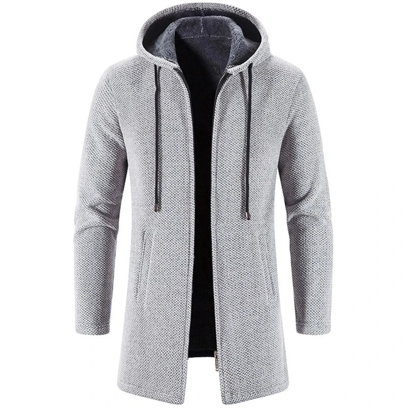 Casaco Masculino Longo com Capuz Romenzi RZ325