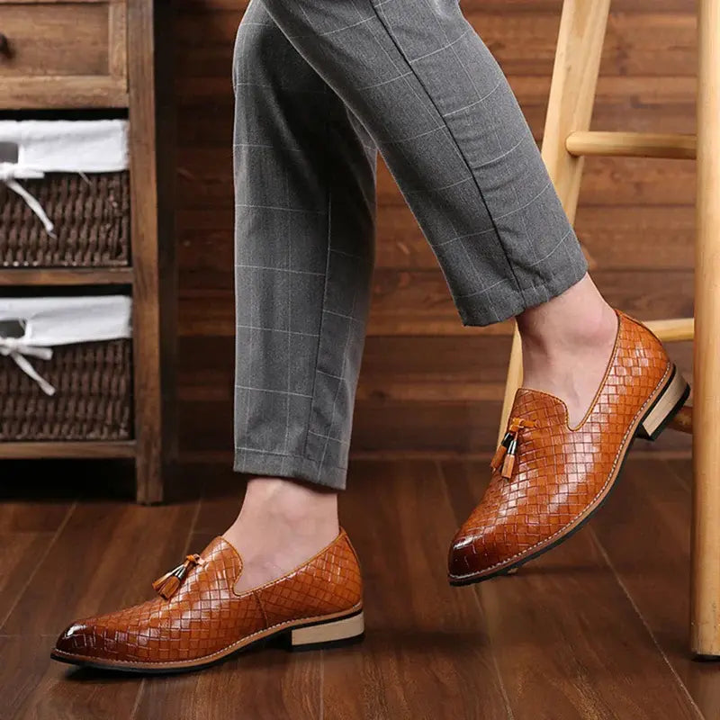 Mocassim Masculino de Couro Oxford